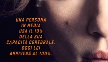International movie poster for Lucy starring Scarlett Johansson